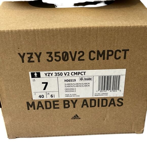 NIB Yeezy 350V2 Knit CMPCT in Slate Bone - Picture 3 of 5